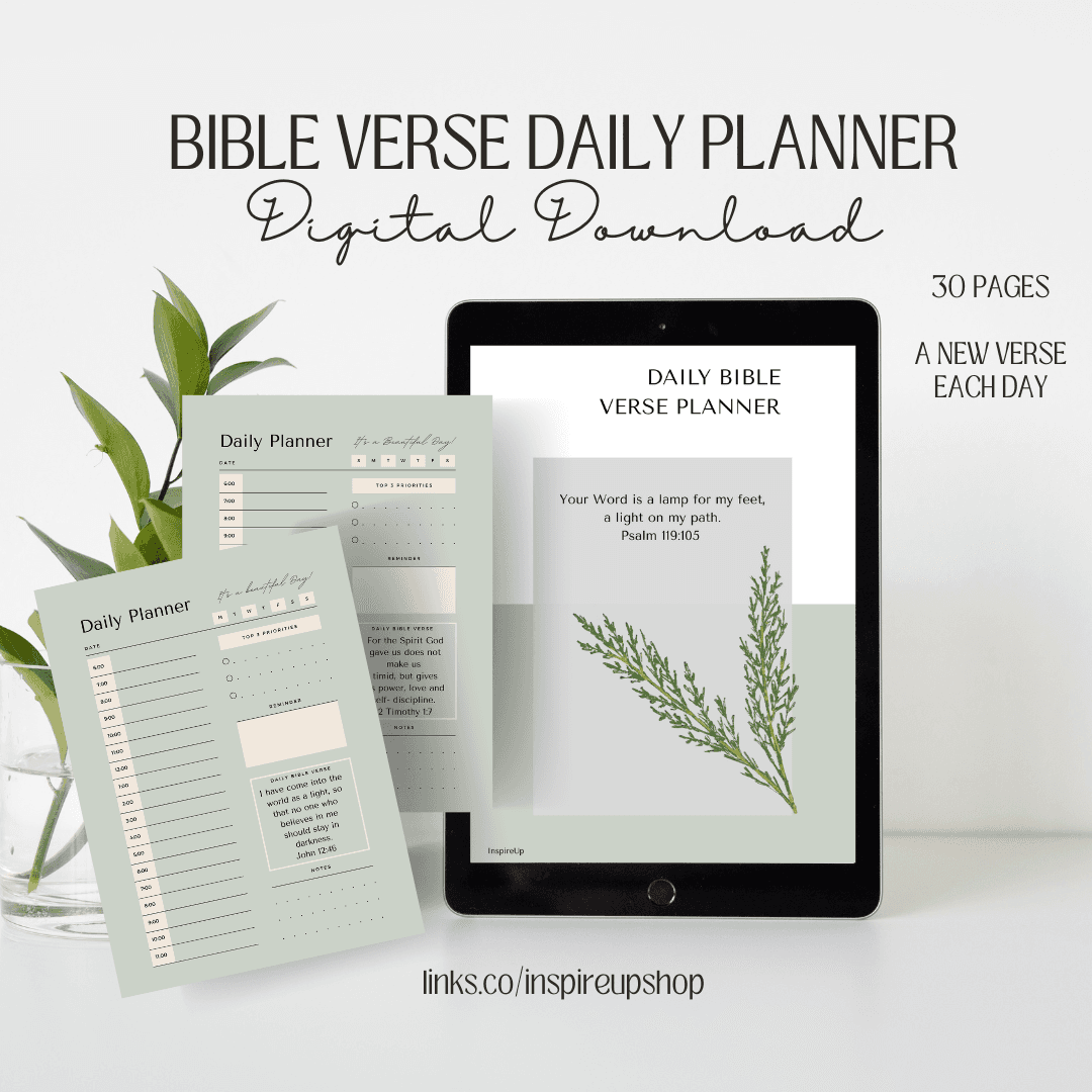 Daily Bible Verse Planner Digital Download