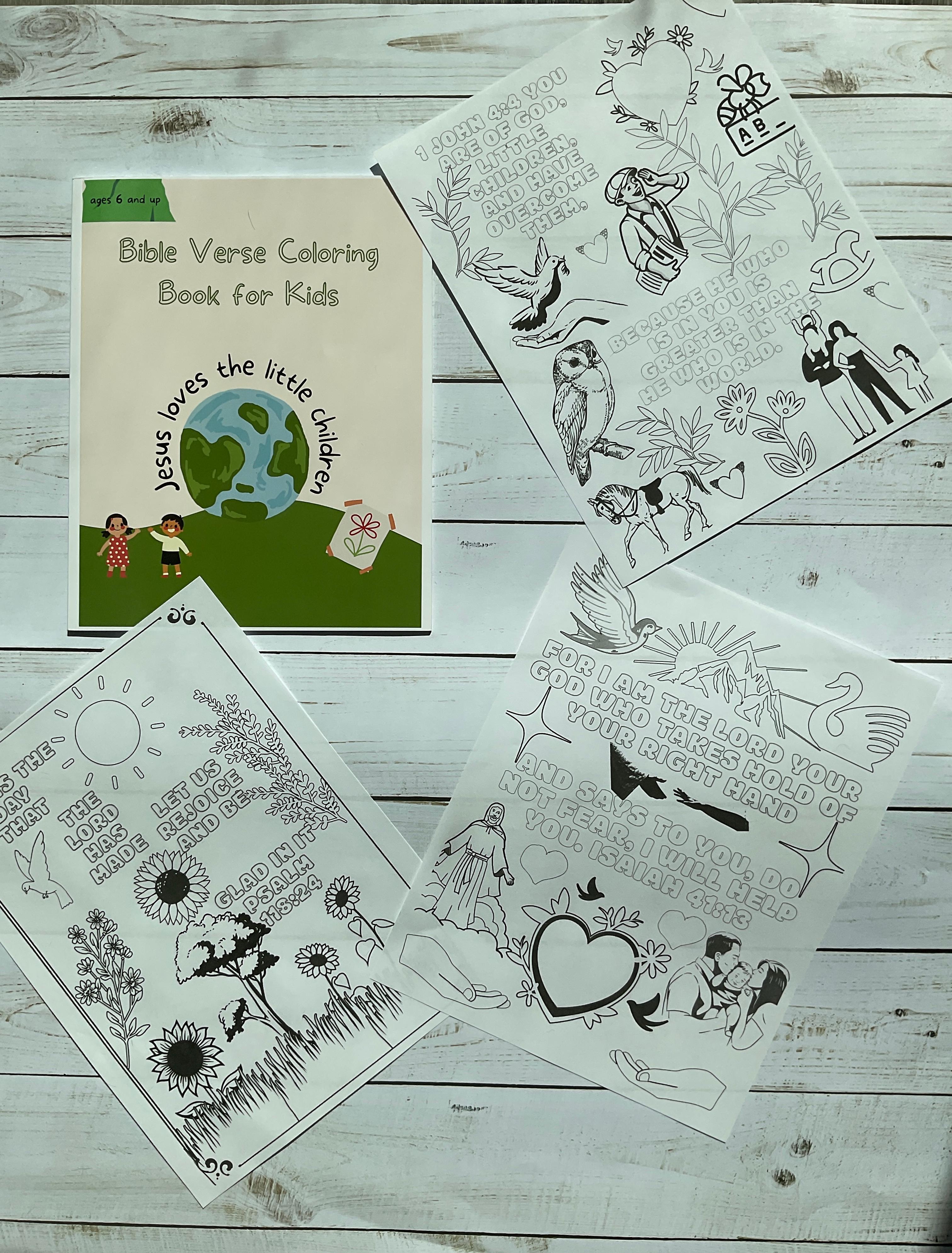 Bible Verse Coloring Book